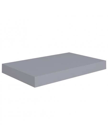 Scaffali a Parete 2 pz Grigi 40x23x3,8 cm in MDF