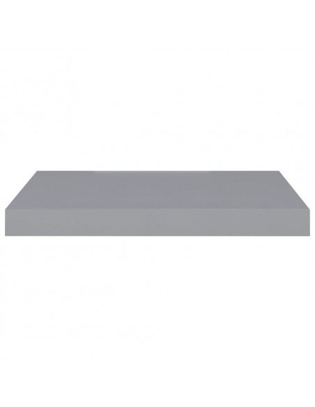 Scaffali a Parete 2 pz Grigi 50x23x3,8 cm in MDF