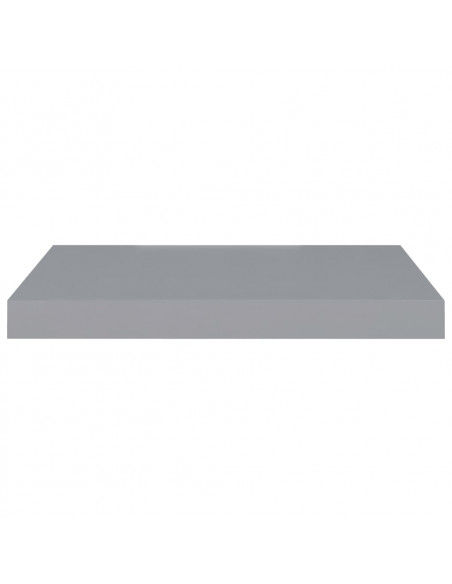 Scaffali a Parete 4 pz Grigi 50x23x3,8 cm in MDF