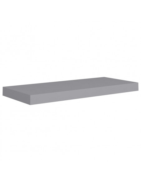 Scaffali a Parete 4 pz Grigi 60x23,5x3,8 cm in MDF