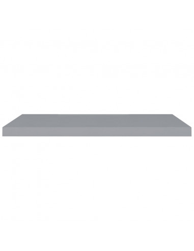 Scaffale a Parete Grigio 90x23,5x3,8 cm in MDF