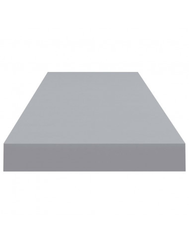 Scaffale a Parete Grigio 90x23,5x3,8 cm in MDF