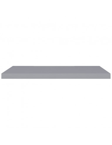 Scaffali a Parete 2 pz Grigi 90x23,5x3,8 cm in MDF