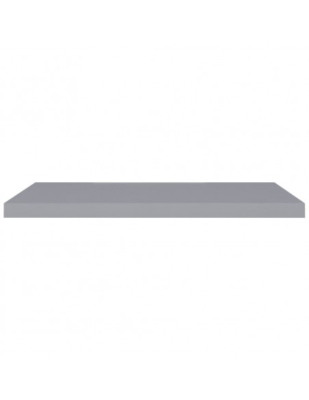 Scaffali a Parete 2 pz Grigi 90x23,5x3,8 cm in MDF
