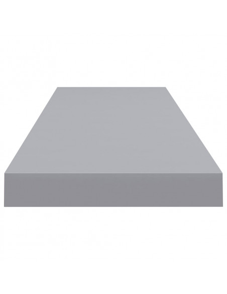 Scaffali a Parete 2 pz Grigi 90x23,5x3,8 cm in MDF