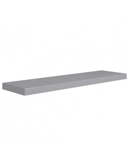 Scaffali a Parete 4 pz Grigi 90x23,5x3,8 cm in MDF