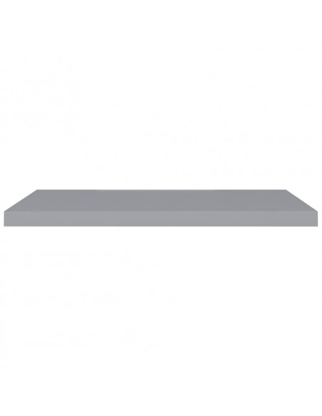 Scaffali a Parete 4 pz Grigi 90x23,5x3,8 cm in MDF