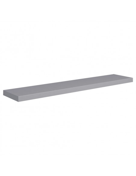 Scaffale a Parete Grigio 120x23,5x3,8 cm in MDF