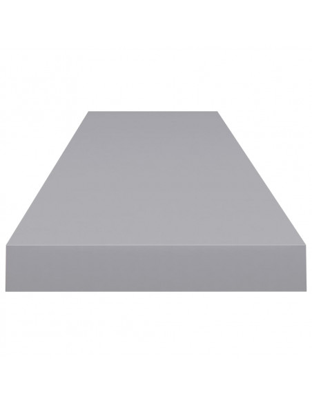 Scaffale a Parete Grigio 120x23,5x3,8 cm in MDF