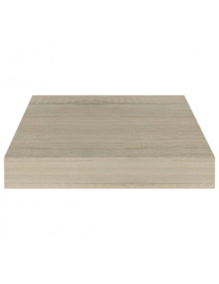Scaffale a Parete Rovere 23x23,5x3,8 cm in MDF