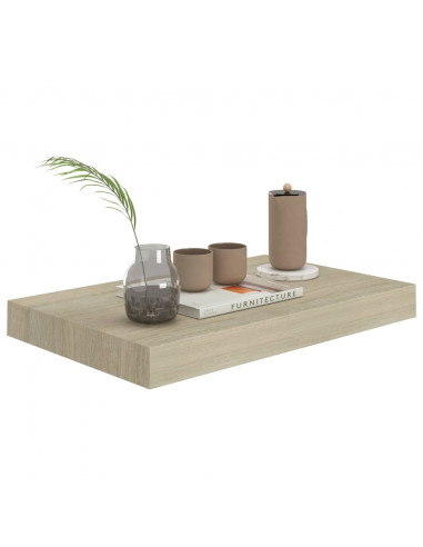 Scaffali a Parete 4 pz Rovere 40x23x3,8 cm in MDF