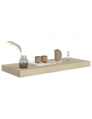 Scaffale a Parete Rovere 60x23,5x3,8 cm in MDF