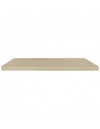Scaffali a Parete 2 pz Rovere 90x23,5x3,8 cm in MDF