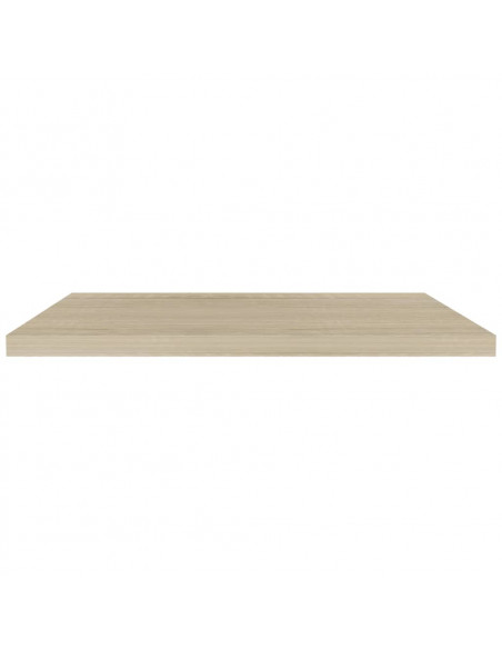 Scaffali a Parete 2 pz Rovere 90x23,5x3,8 cm in MDF