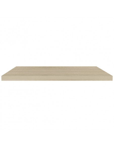 Scaffali a Parete 4 pz Rovere 90x23,5x3,8 cm in MDF