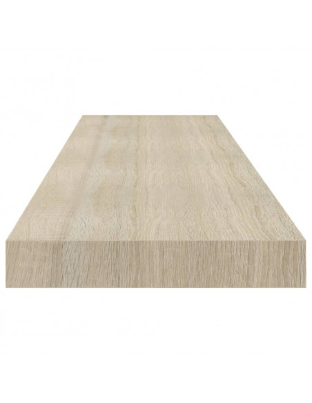 Scaffali a Parete 4 pz Rovere 90x23,5x3,8 cm in MDF