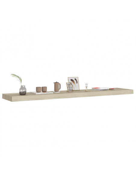 Scaffale a Parete Rovere 120x23,5x3,8 cm in MDF