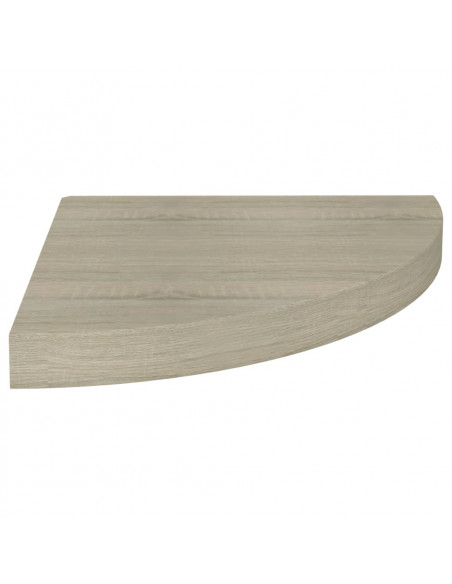 Scaffali Angolari a Parete 4 pz Rovere 35x35x3,8 cm in MDF