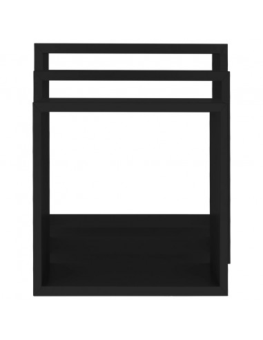 Mensole a Cubo da Parete 3 pz Bianche in MDF