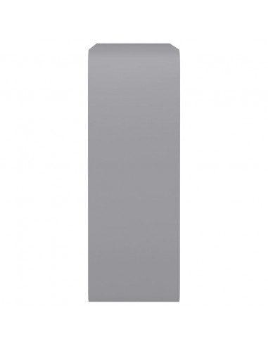 Mensole a Cubo da Parete 3 pz Grigie in MDF