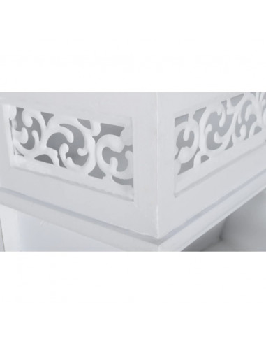 Mensola/Pannello a Muro con 3 Cassetti e 2 Ganci