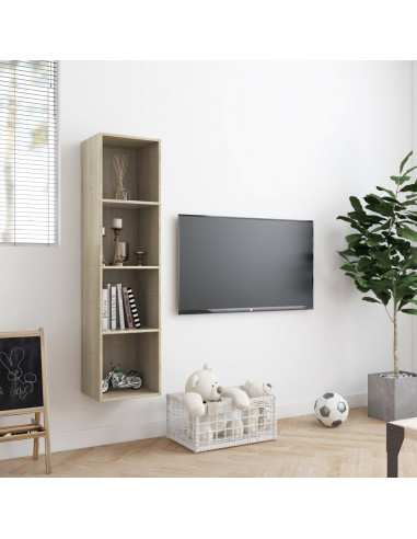 Libreria/Mobile TV Rovere Sonoma 143x30x36 cm