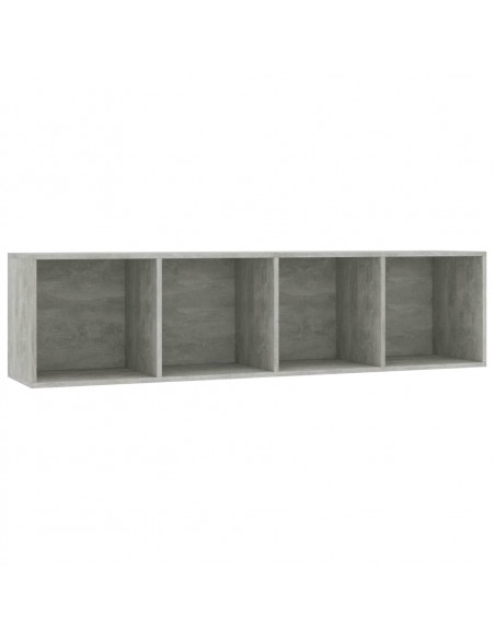 Libreria/Mobile TV Grigio Cemento 143x30x36 cm