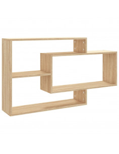 Mensole a Muro Rovere Sonoma 104x20x58,5cm in Legno Multistrato 2