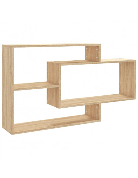 Mensole a Muro Rovere Sonoma 104x20x58,5cm in Legno Multistrato