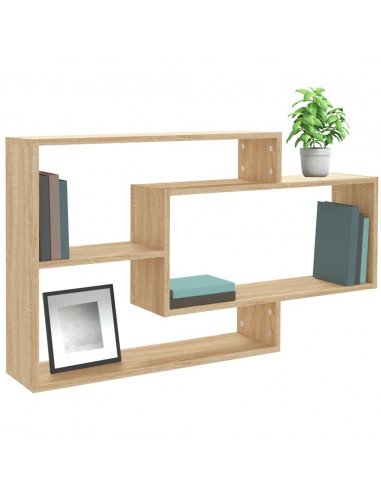 Mensole a Muro Rovere Sonoma 104x20x58,5cm in Legno Multistrato