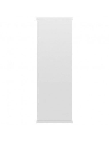 Mensole a Muro Bianco Lucido 104x20x58,5cm in Legno Multistrato