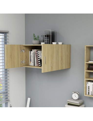 Armadietto da Parete Rovere Sonoma 80x39x40cm Legno Multistrato