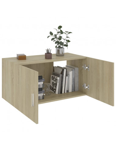 Armadietto da Parete Rovere Sonoma 80x39x40cm Legno Multistrato