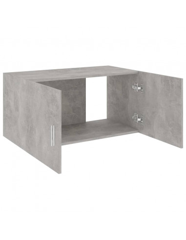 Armadietto Parete Grigio Cemento 80x39x40 cm Legno Multistrato