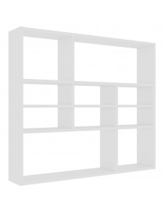 Scaffale a Parete Bianco 90x16x78 cm in in Multistrato 2