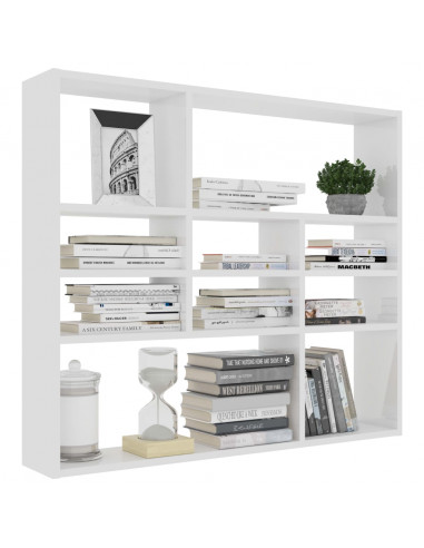 Scaffale a Parete Bianco 90x16x78 cm in in Multistrato