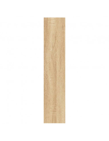 Scaffale a Parete Rovere Sonoma 90x16x78cm in Legno Multistrato