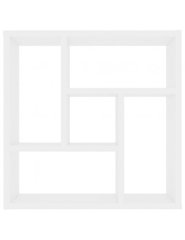 Scaffale a Parete Bianco 45,1x16x45,1 cm in Legno Multistrato