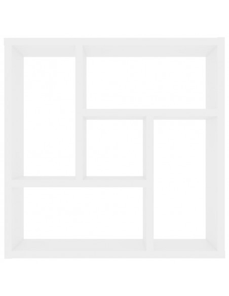 Scaffale a Parete Bianco 45,1x16x45,1 cm in Legno Multistrato