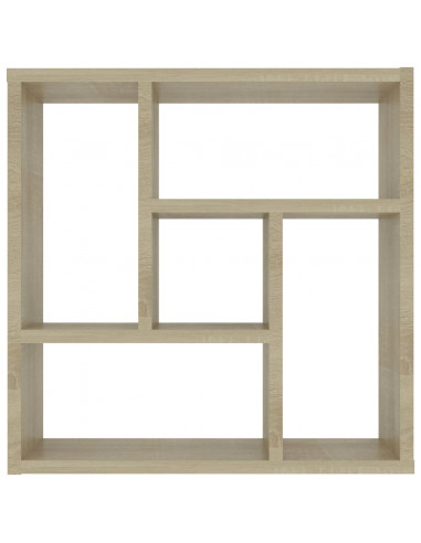 Scaffale Parete Rovere Sonoma 45,1x16x45,1 cm Legno Multistrato