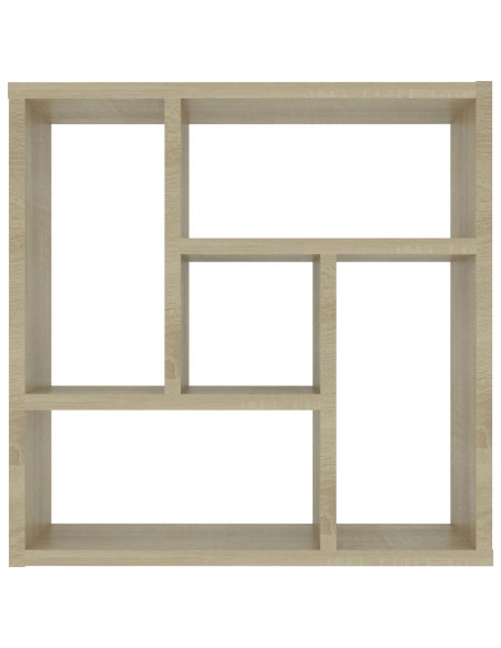 Scaffale Parete Rovere Sonoma 45,1x16x45,1 cm Legno Multistrato