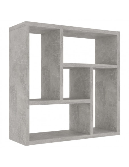 Scaffale a Parete Grigio Cemento 45,1x16x45,1 Legno Multistrato