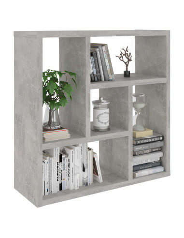 Scaffale a Parete Grigio Cemento 45,1x16x45,1 Legno Multistrato