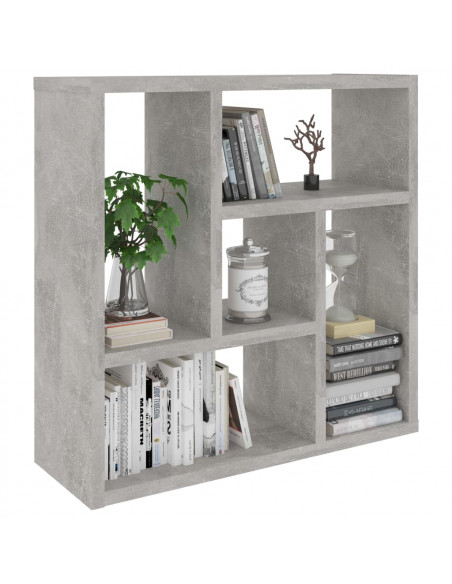 Scaffale a Parete Grigio Cemento 45,1x16x45,1 Legno Multistrato