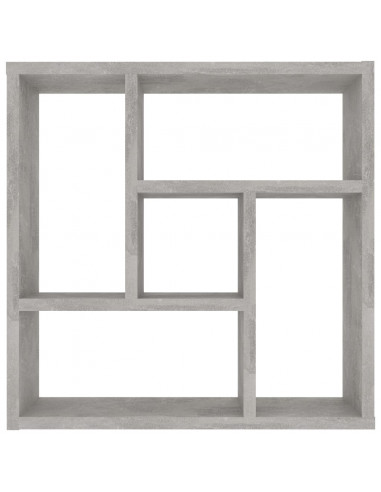 Scaffale a Parete Grigio Cemento 45,1x16x45,1 Legno Multistrato