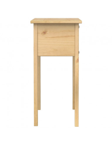 Tavolino Consolle Corona 73x35x73 cm in Legno Massello di Pino