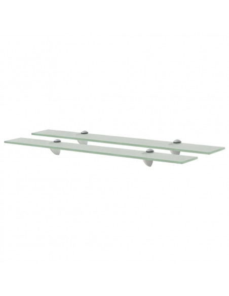Mensole Galleggianti 2 pz in Vetro 70x20 cm 8 mm