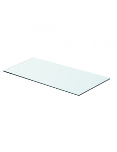 Mensole in Vetro Trasparente 2 pz 60x25 cm