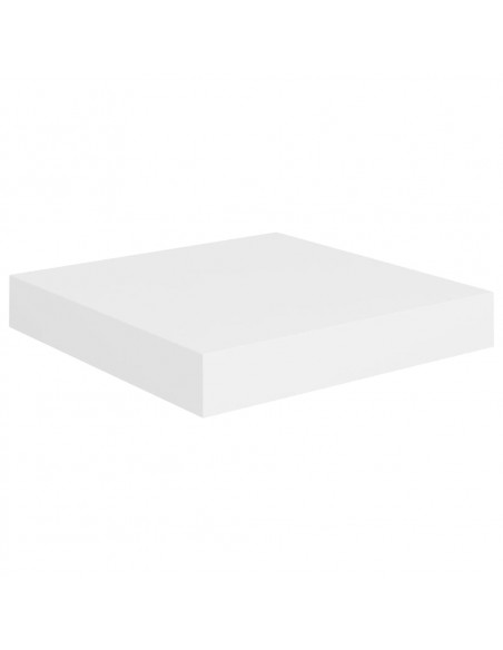 Scaffali a Parete 2 pz Bianchi 23x23,5x3,8 cm in MDF