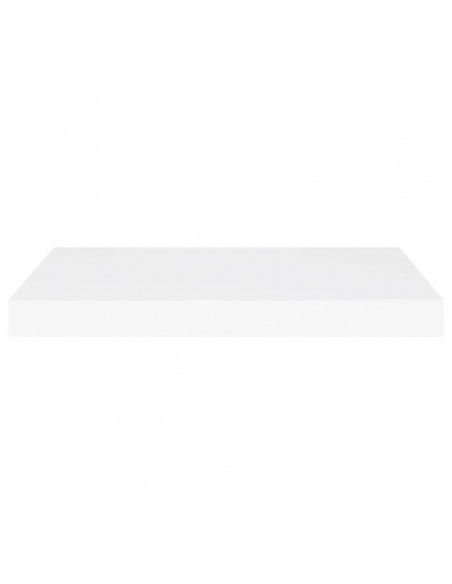 Scaffali a Parete 2 pz Bianchi 60x23,5x3,8 cm in MDF